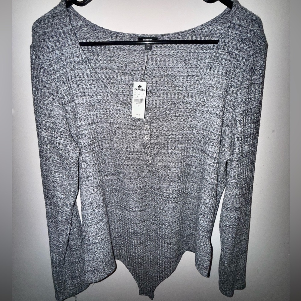 Waffle Knit Express Bodysuit NWT XL